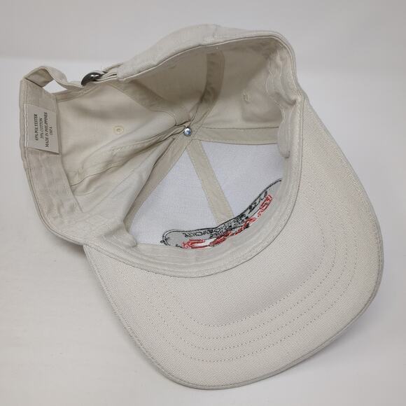 B.A.S.S. Fishing Pro Series Slideback Baseball Cap Beige One Size Embroidered - Picture 7 of 9